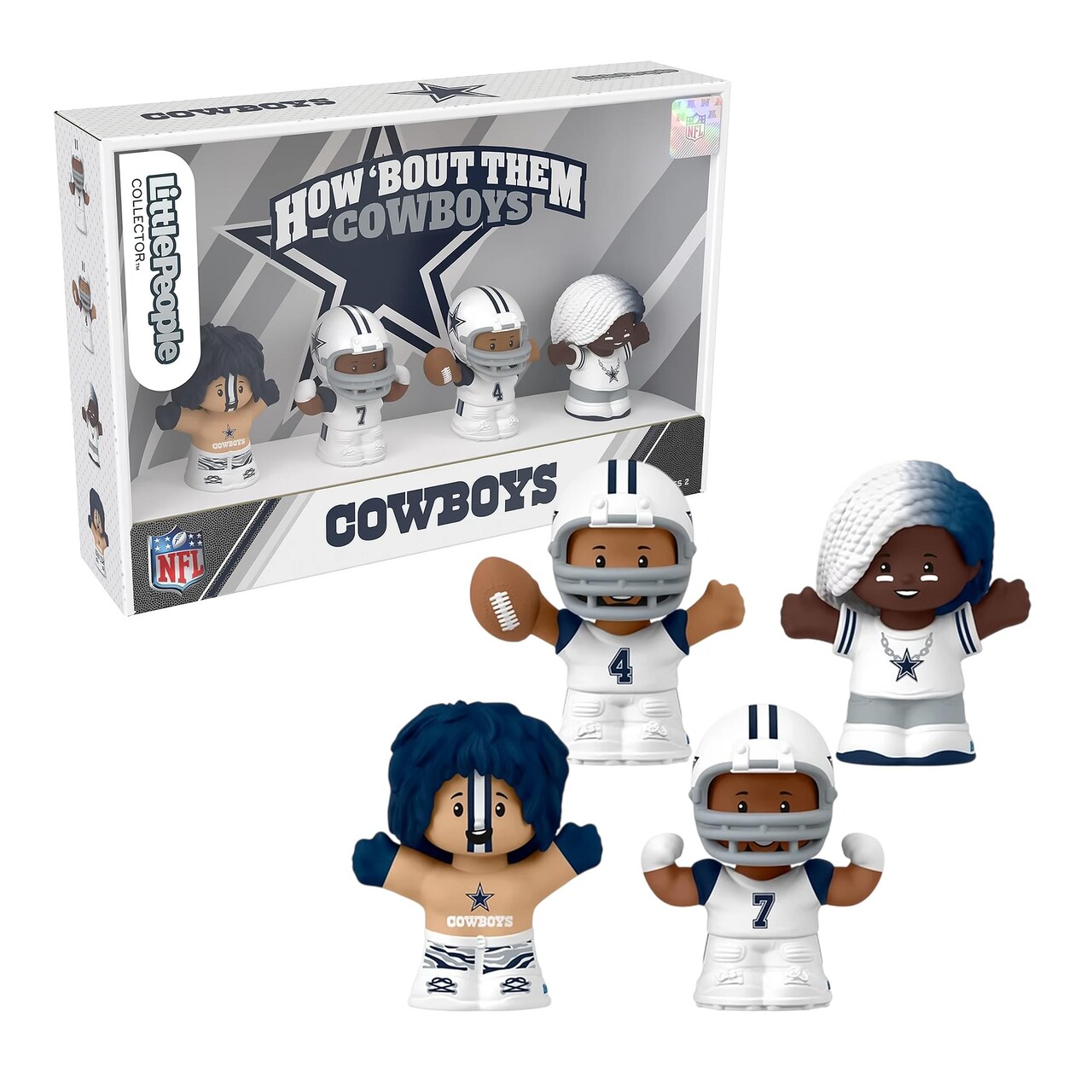 Dallas Cowboys NFL Little People Collector Set | Alternate Jersey